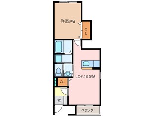 六軒駅 徒歩14分 1階の物件間取画像